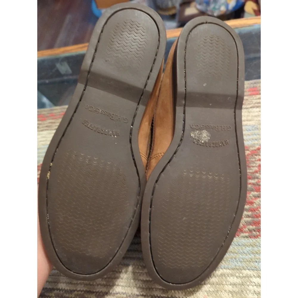 GH Bass & Co Two Brown Leather Boat Shoes Slip On Lace Up Men's Size‎ 8 M